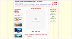Desktop Screenshot of es.location-vacances-particulier.com